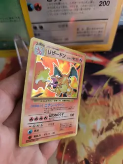 Pokemon Karte Card Charizard Glurak Expansion Base Set Holo Wotc japanese VG - Image 3