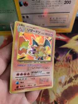 Pokemon Karte Card Charizard Glurak Expansion Base Set Holo Wotc japanese VG - Image 4