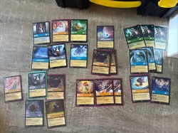 Disney Lorcana TCG Card Lot All Rares And Super Rares 25 Total 5 Cold Foil - Image 1