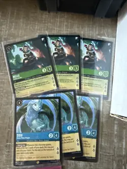 Disney Lorcana TCG Card Lot All Rares And Super Rares 25 Total 5 Cold Foil - Image 2