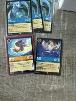 Disney Lorcana TCG Card Lot All Rares And Super Rares 25 Total 5 Cold Foil - Image 3