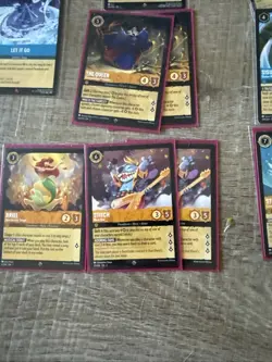 Disney Lorcana TCG Card Lot All Rares And Super Rares 25 Total 5 Cold Foil - Image 4