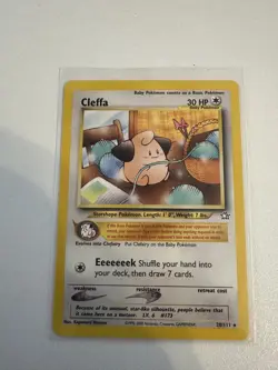 Pokemon Cleffa 20/111 Rare Neo Genesis Non Holo Pokemon Card Vintage NM/MT WOTC - Image 1