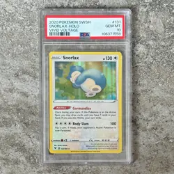 PSA 10 SNORLAX #131 holo - Vivid Voltage SWSH 2020 Pokemon Card! - Image 1