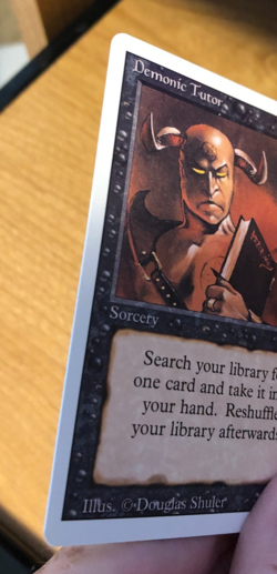 Demonic Tutor Revised Edition Vintage MTG NM - Image 4