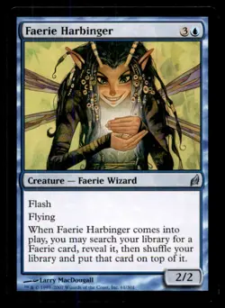 MTG Faerie Harbinger LP Light Play Lorwyn [3433] - Image 1