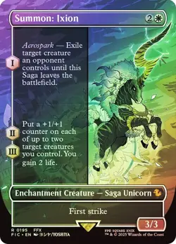 Summon: Ixion Foil Borderless Final Fantasy MTG NM - Image 1