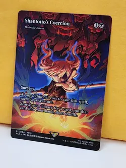 1x BORDERLESS Shantotto's Coercion, NM, FCA, Magic: the Gathering, MtG - Image 2
