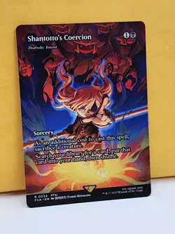 1x BORDERLESS Shantotto's Coercion, NM, FCA, Magic: the Gathering, MtG - Image 3