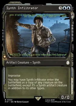 Synth Infiltrator Showcase Foil - Fallout MTG-NM - Image 1