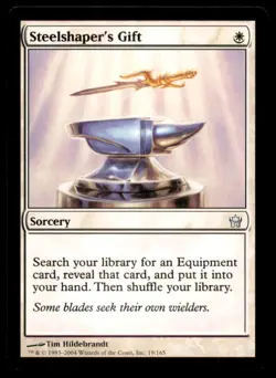 MTG Steelshaper's Gift LP Light Play Fifth Dawn [4129] - Image 1