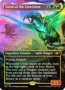 MTG ** FOIL ** Ureni of the Unwritten (Borderless) - Tarkir: Dragonstorm - Image 1