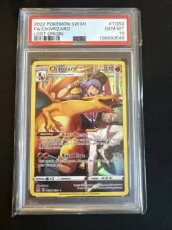 Charizard TG03/TG30 Swsh11: Lost Origin Pokemon PSA 10 - Image 1