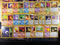 Pokemon 47/48 Complete 1st Edition Team Rocket Uncommon & Common Set NM - Image 1