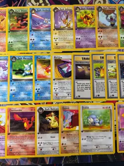 Pokemon 47/48 Complete 1st Edition Team Rocket Uncommon & Common Set NM - Image 3