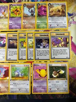 Pokemon 47/48 Complete 1st Edition Team Rocket Uncommon & Common Set NM - Image 4