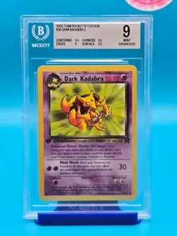 BGS 9 - 2000 Pokemon Team Rocket 1st Edition #39 Dark Kadabra U - Image 1