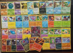 Lotto SHOCK 40 carte Pokemon - 1GX,V,VMax,EX 4 reverse -4 rare non holo - 3 Holo - Image 2