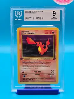 BGS 9 - 2000 Pokemon Team Rocket 1st Edition #50 Charmander C - Image 1