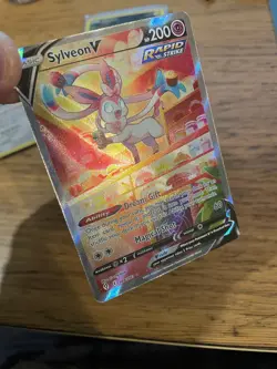 NEAR MINT! Sylveon V (184/203) Evolving Skies Full Art Ultra Rare Pokemon Card! - Image 3