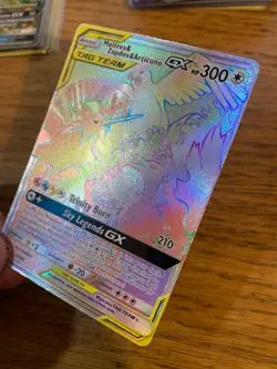 NM! Moltres, Zapdos & Articuno GX (69/68) Hidden Fates Full Art Pokemon Card! - Image 4