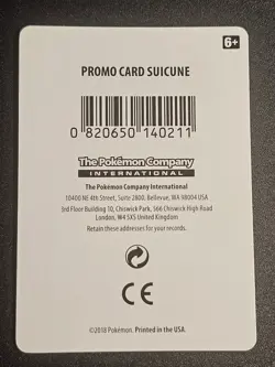 Pokemon TCG - Suicune 59/214 Legendary Pokemon Promo - Image 3