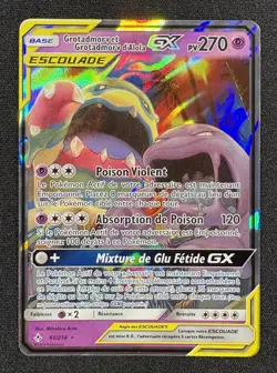 Carte Pokemon : Grotadmorv GX Escouade 2019 Alliance Infaillible 61/214 NM 🇫🇷 - Image 1