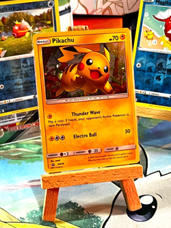 Pokemon Card Pikachu SM76 Black Star Promo English Near Mint Cosmos Holo - Image 1