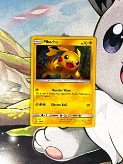 Pokemon Card Pikachu SM76 Black Star Promo English Near Mint Cosmos Holo - Image 2