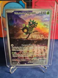 Pokemon Turkisgrune-Maske Ogerpon • SVP 123 • Black Star Promo • DE • NM - Image 1