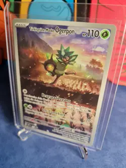 Pokemon Turkisgrune-Maske Ogerpon • SVP 123 • Black Star Promo • DE • NM - Image 3