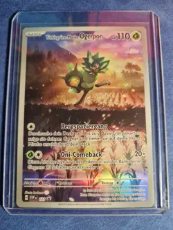 Pokemon Turkisgrune-Maske Ogerpon • SVP 123 • Black Star Promo • DE • NM - Image 4