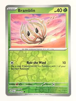 Bramblin 022/193 Reverse Holo Common Paldea Evolved Pokemon Pack Fresh Near Mint - Image 1
