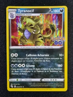 Carte Pokemon : Tyranocif Rare Holo 2022 Pokemon Go 043/078 NM 🇲🇫 - Image 1
