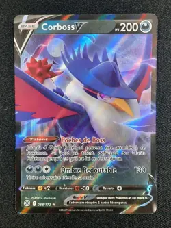 Carte Pokemon : Corboss V Ultra Rare 2022 Stars Etincelantes 088/172 Exc 🇲🇫 - Image 1