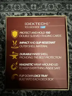 Gem Accessories Dektech Masayoshi Deck Box YuGiOh Judgment Dragon Deck Box - Image 3