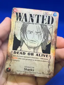 One Piece Emperors in the New World Shanks OP09-004 Wanted Poster SP NM - Image 2