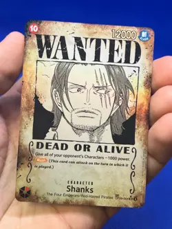 One Piece Emperors in the New World Shanks OP09-004 Wanted Poster SP NM - Image 3