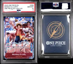 Monkey.D.Luffy (One Piece Day Dallas 2025) ST10-006 - PSA 10 - Image 3