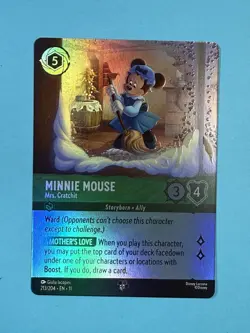 Disney Lorcana Minnie Mouse - Mrs. Cratchit (Epic) Winterspell Epic #213/204 NM - Image 1
