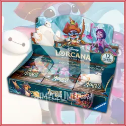 Disney Lorcana TCG: Azurite Sea Booster Box 24 Booster Packs - Image 1