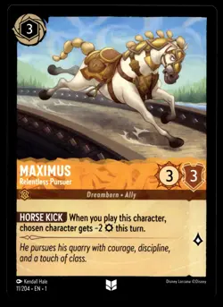 3-08-22 PWE READ . 2023 Disney Lorcana UNCOMMON #11/204 maximus - Image 1
