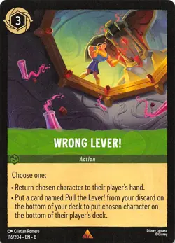 Wrong Lever! 116/204 Reign of Jafar Disney Lorcana - Image 1