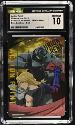 Union Arena GRADED Elric Brothers FMA Action Point Foil 10 CGC ENGLISH - Image 1