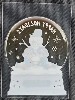 Chip Dale Crystal Ball Card Fun Disney100 Carnival Merry Christmas #MC-CR08 - Image 2