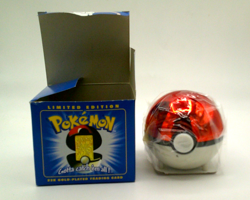 POKE'MON Limit Edition MEWTWO 23K GoldPlated TRADING CARD & POK'EMON BALL-Sealed - Image 1