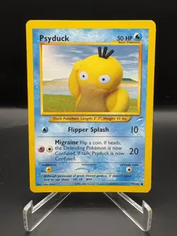 Pokemon TCG Psyduck Neo Destiny Card 79/105 Regular Common LP - Image 1