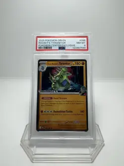 PSA 8 Team Rockets Tyranitar Destined Rivals Pokemon Center Promo Stamped - Image 1