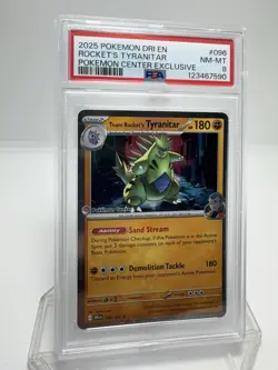 PSA 8 Team Rockets Tyranitar Destined Rivals Pokemon Center Promo Stamped - Image 4