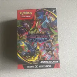 Pokemon TCG Mega Evolution Phantasmal Flames Booster Bundle 6 Packs 10 Cards - Image 1
